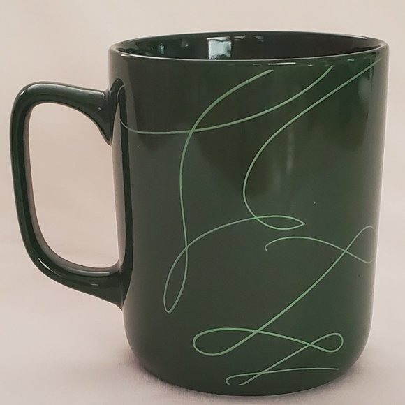 Starbucks Holiday Coffee Cup Green with Light Green Swirl 2020 - Picture 3 of 6